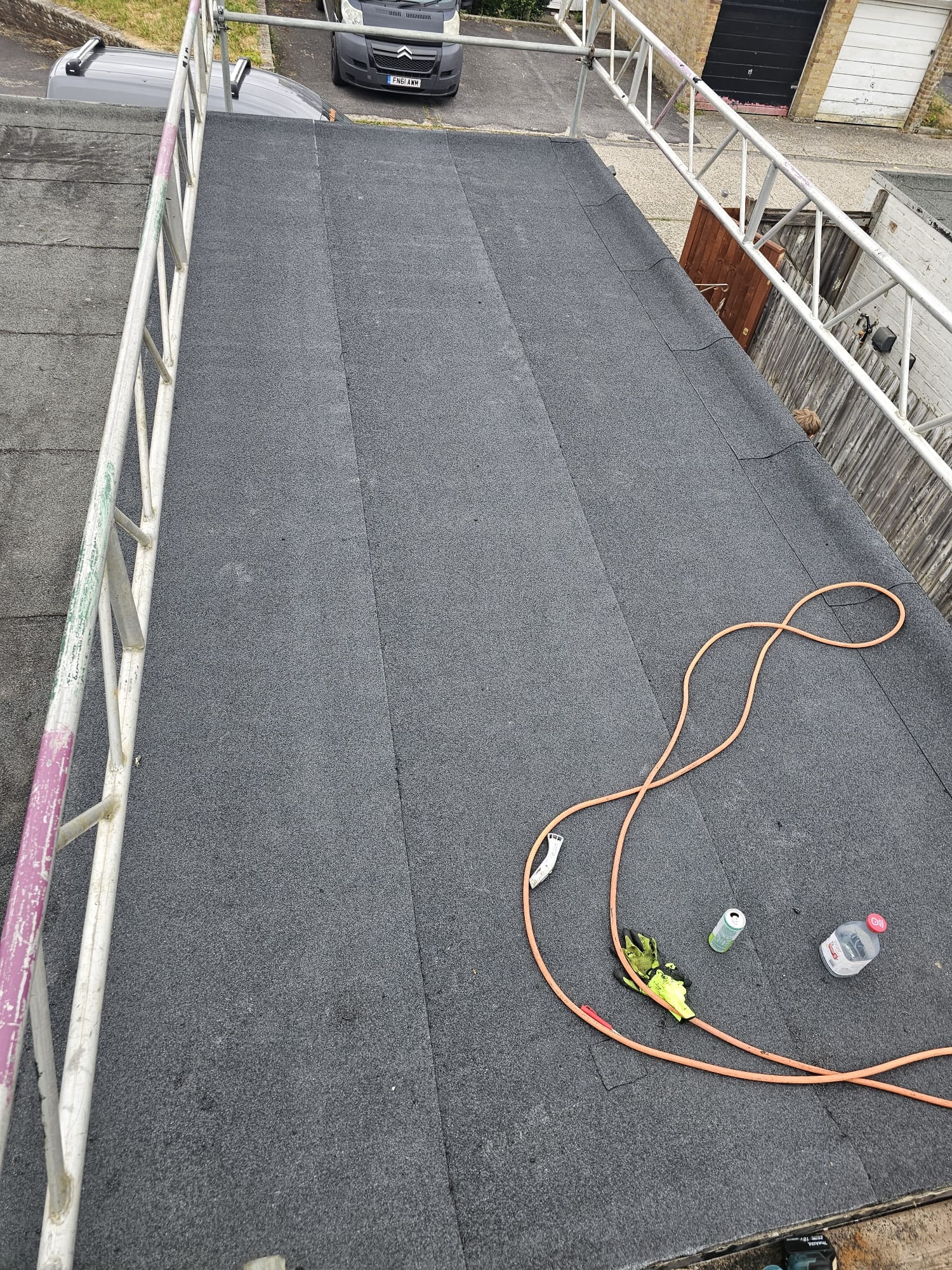 Large torch-on flat roof completed