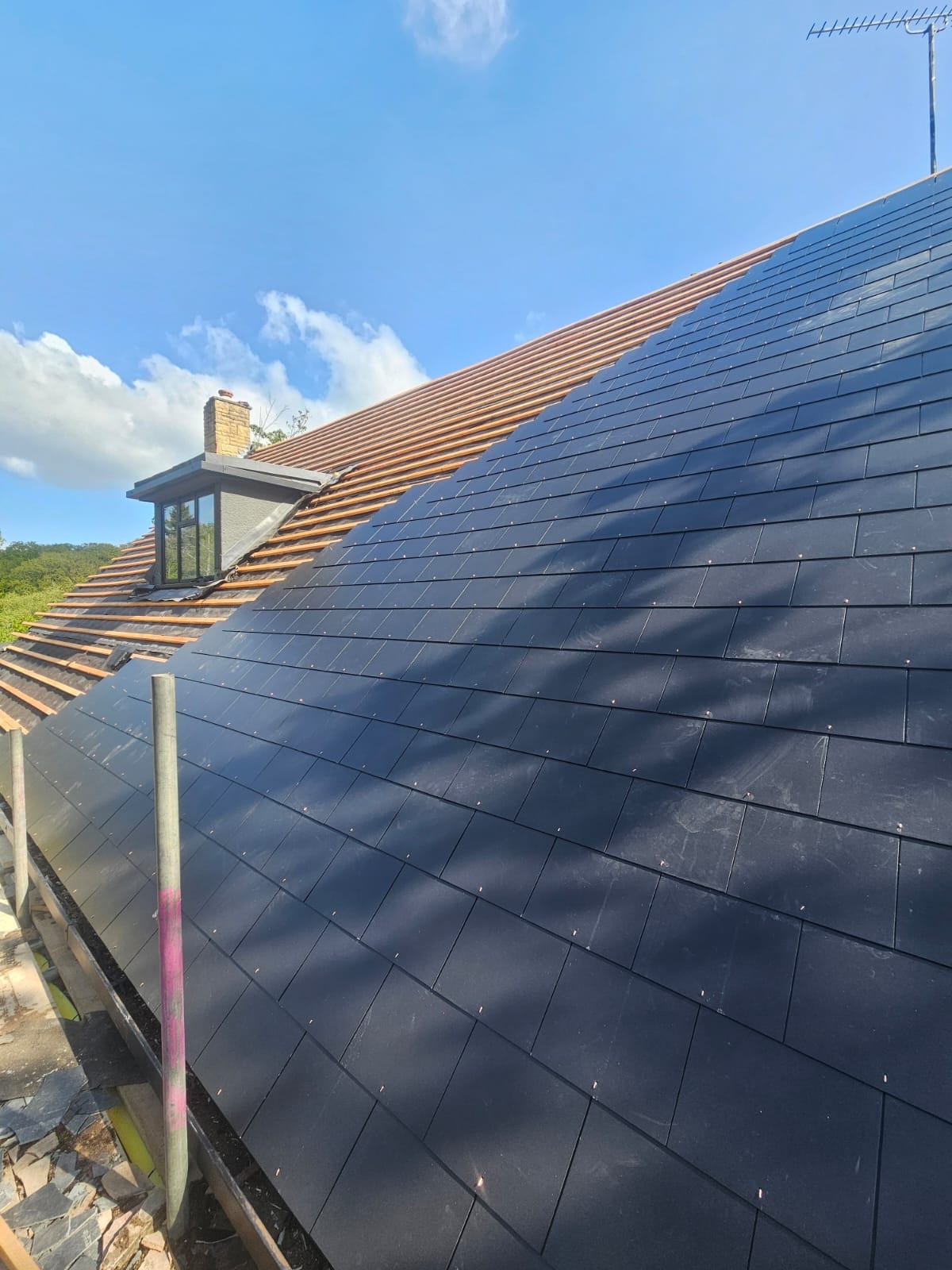 New Welsh Slate Being Laid